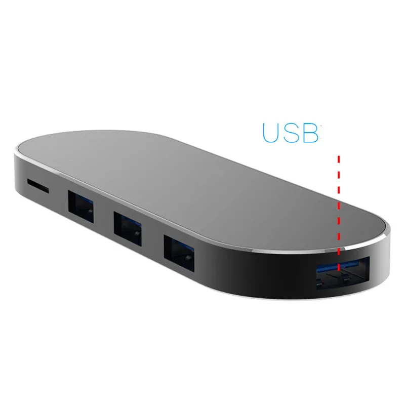 USB Type C Adapter HUB Combo dongle converter High Speed Transmission Thunderbolt 3 dock station for Macbook Pro 13 15 | Электроника
