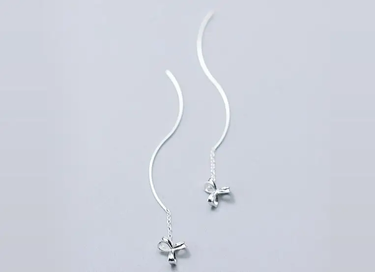 1 пара на 100% реальная. Длинные серьги подвески gtle2035 из серебра 925 пробы|earrings