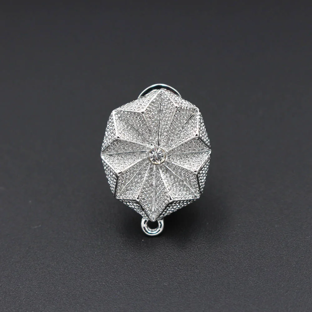 Серьги гвоздики клипсы овальная основа с петлей вешалка со стразами DIY фурнитура