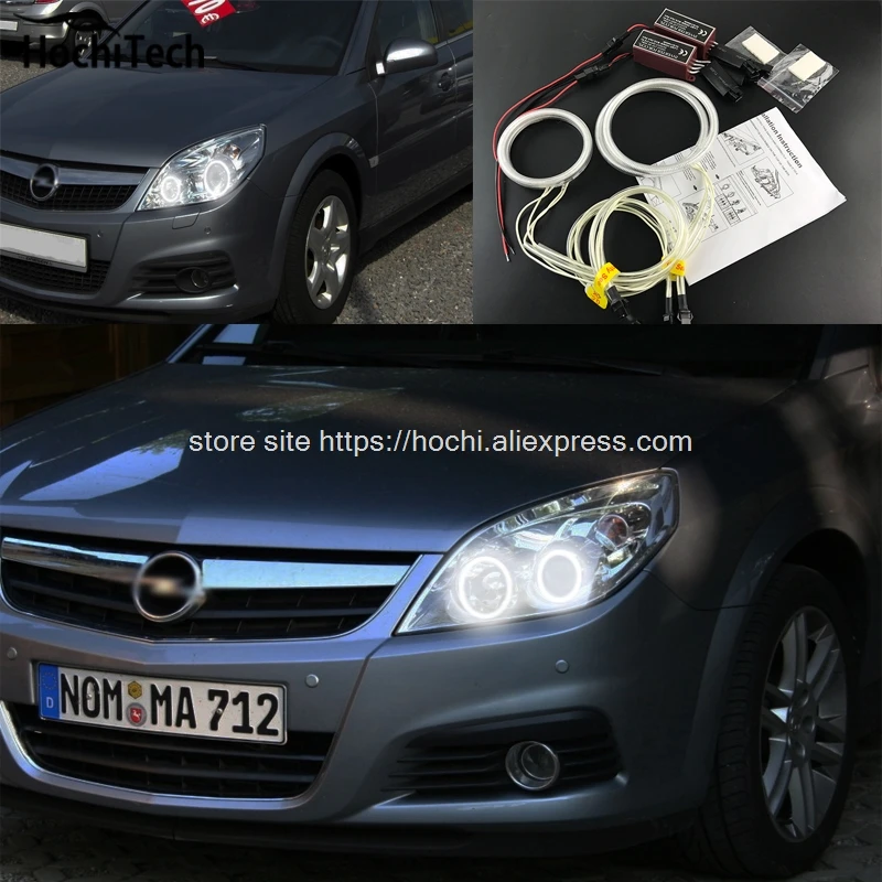 Комплект для фар HochiTech Excellent CCFL Angel Eyes ультраяркая подсветка Opel Vectra C Caravan 2005 2006 2007