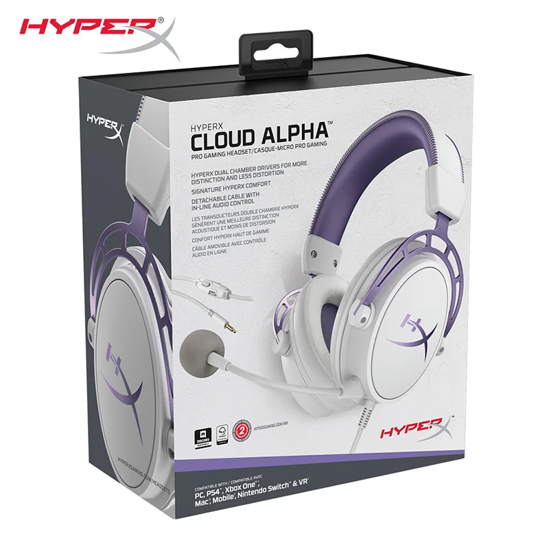 HyperX Cloud Alpha (фиолетовый) игровая гарнитура Ограниченная серия в наличии |