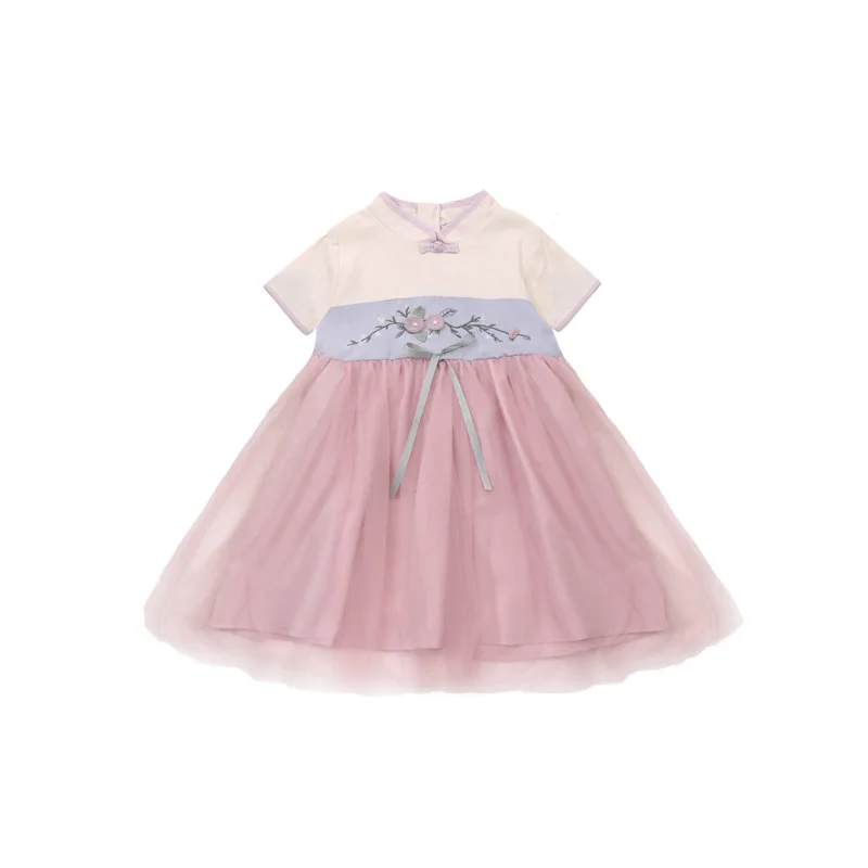 

New Fairy Dress Girls Chinese Dance Costumes Traditional Ancient Chinese Hanfu Dress Embroidery Han Tang Hanfu Children SL1015