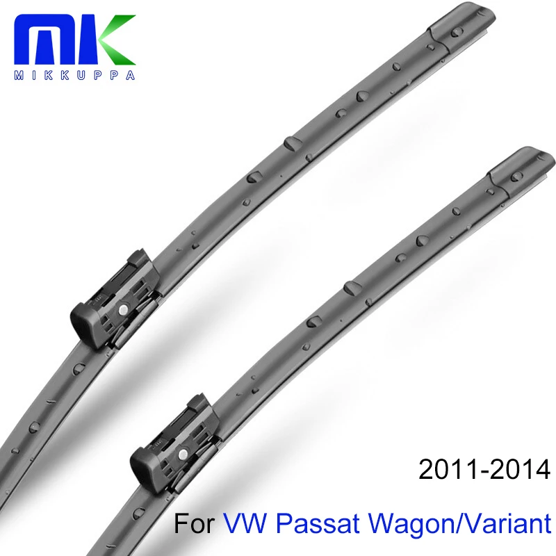 

Mikkuppa Front And Rear Wiper Arm And Blades For VW Passat Wagon/Variant 2011-2014 Windscreen Natural Rubber Car Accessories