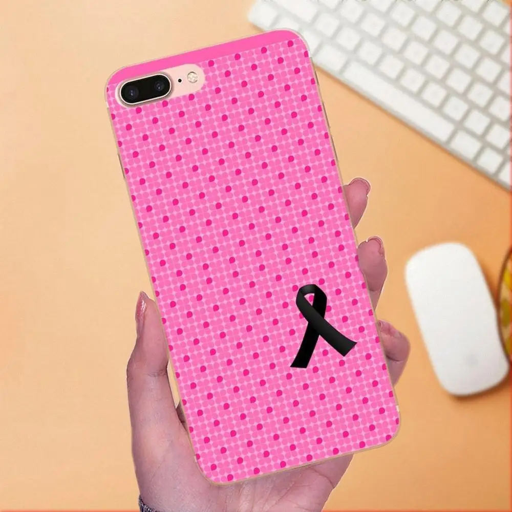 Мягкий телефон для Galaxy A3 A5 A7 On5 On7 2015 2016 2017 Grand Alpha G850 Core2 Prime S2 I9082 Girly Cancer розовая