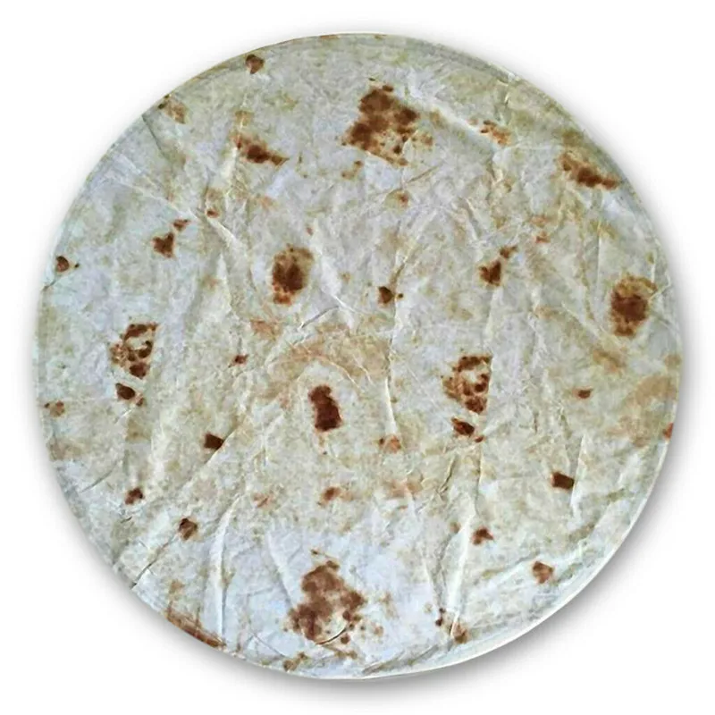 Мода 60 см Tortilla одеяло буррито кукуруза и мука пледы мягкие водопоглощающие