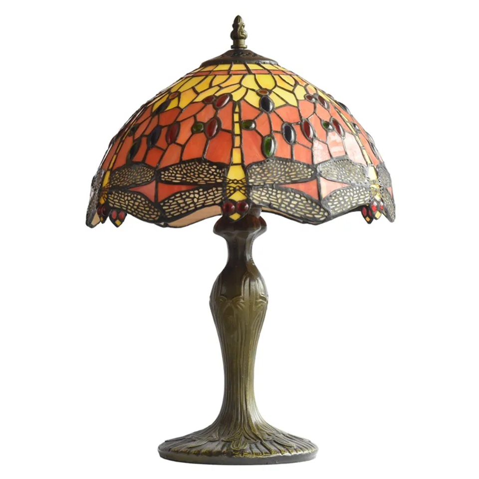 Лампы ATREUS tiffanylamp 12 дюймов светильник В Форме Дракона старинное освещение