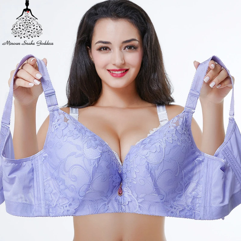 Push Up Bra для женщин; Большие размеры бюстгальтер сексуальный Кружево Bralette bh белье Нижнее Бельё для девочек большой Размеры 44 46 48 50 sostenes Mujer grande Бюстгалтер лифчик белье женское женское белье бюс