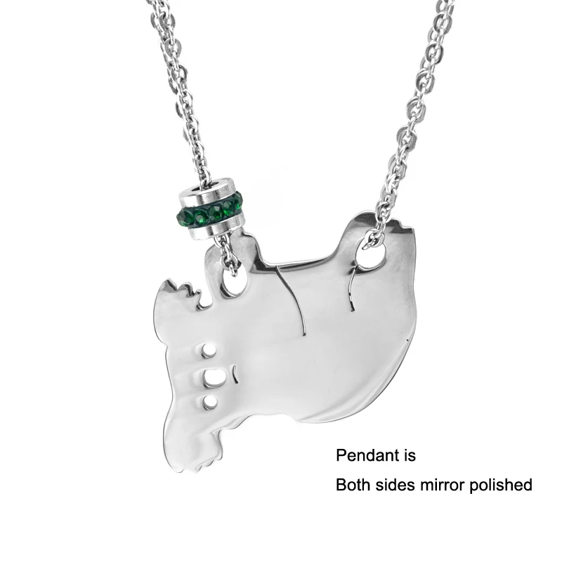 Ожерелье Koala камень по дню рождения женское из нержавеющей стали | Украшения и