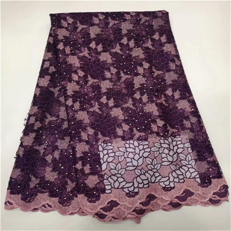 Новая африканская кружевная ткань Высококачественная французская 2019
