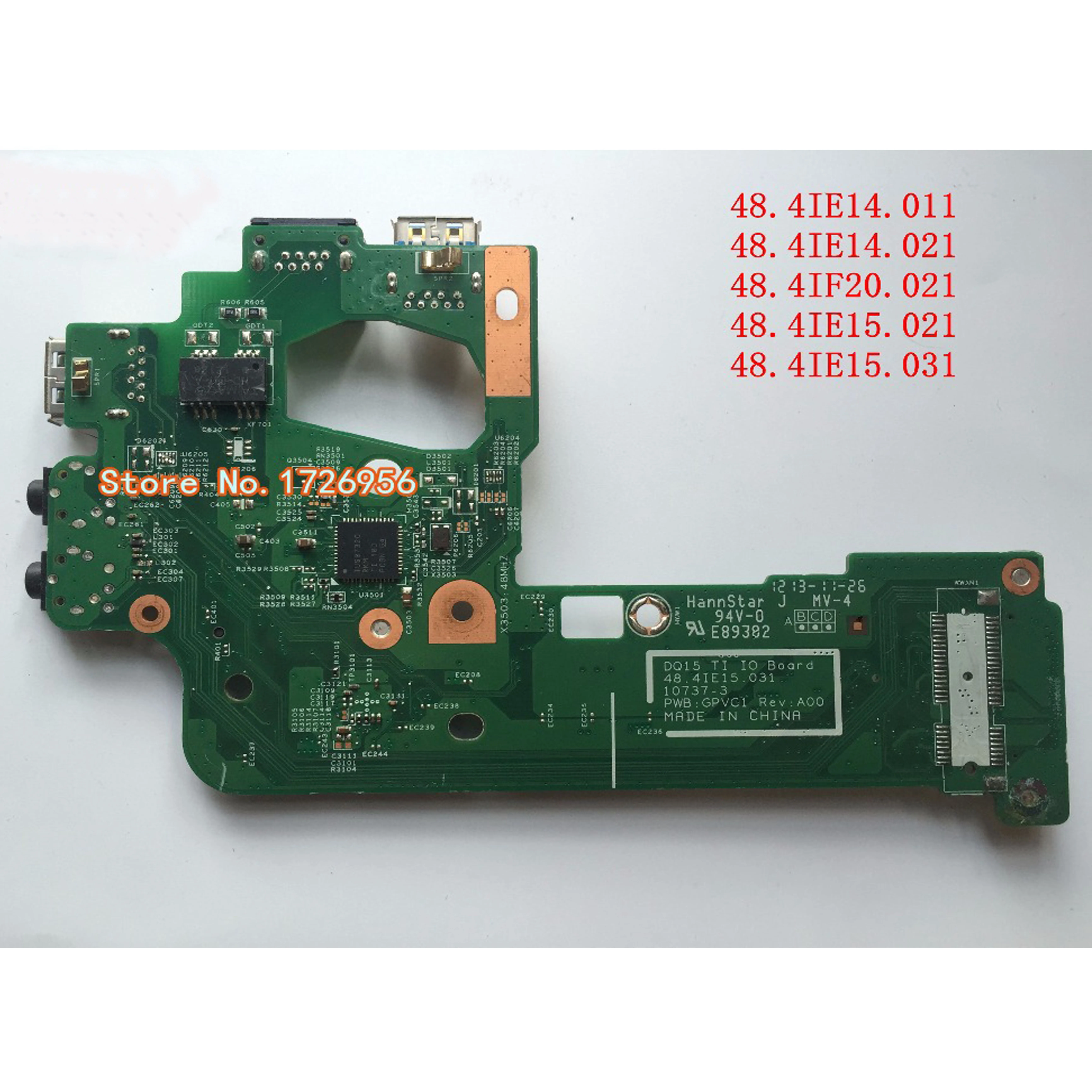 Оригинал для dell 15R N5110 V3550 плата аудио/сетевой карты USB 48 4ie14. 011 4if04. 011|board usb|audio card