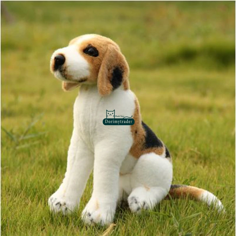Dorimytrader New Cute 55cm Big Simulated Animal Dog Плюшевая игрушка 22 '' Гигантские фаршированные мягкие мультяшные собаки Дети играют в куклы Детские подарок