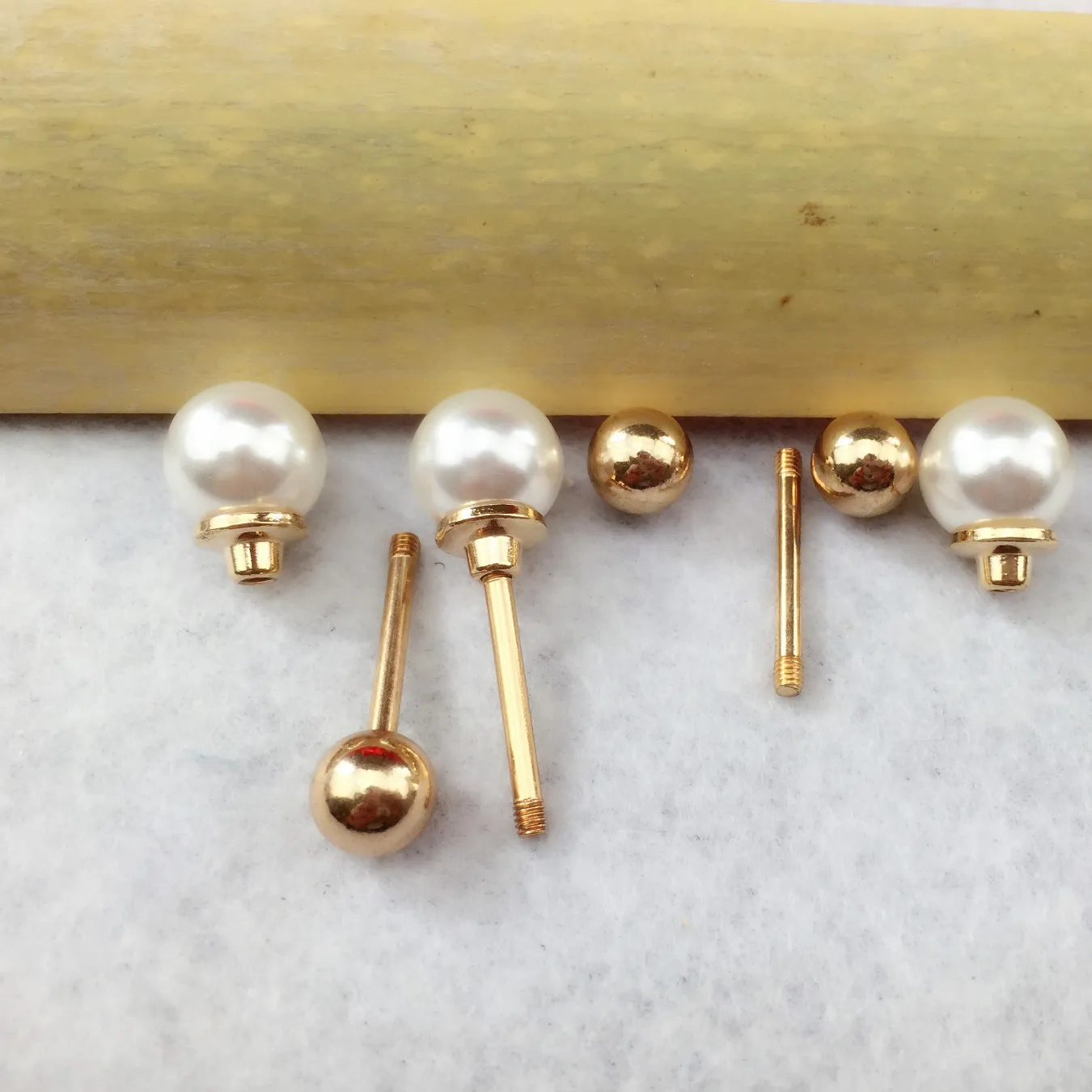 5pcs Meetee 2cm 6cm round pearl Buttons sewing accessories clothing decoration collar button for women's shirt C2-60 | Дом и сад