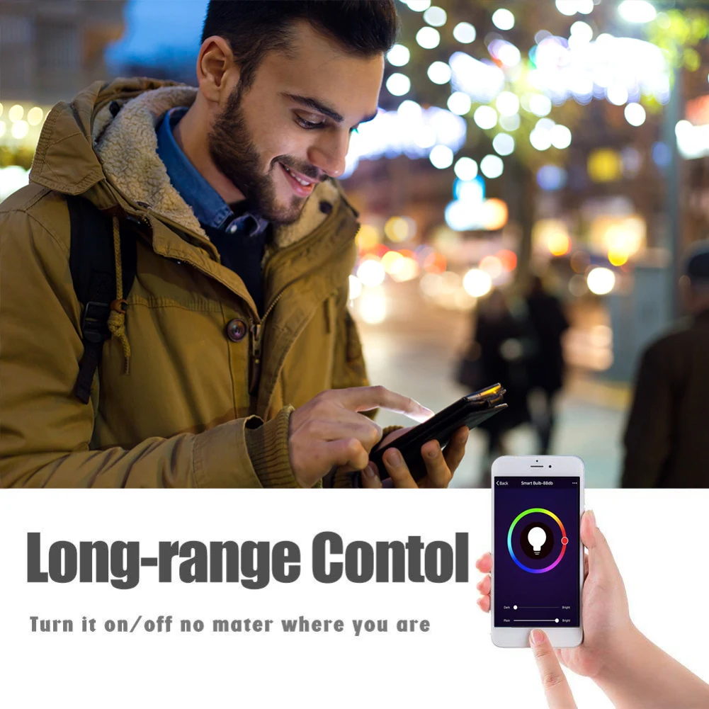 Умный светодиодный светильник Vintagelll 12 Вт E27 E26 E14 B22 RGB комплект Bluetooth лампа с