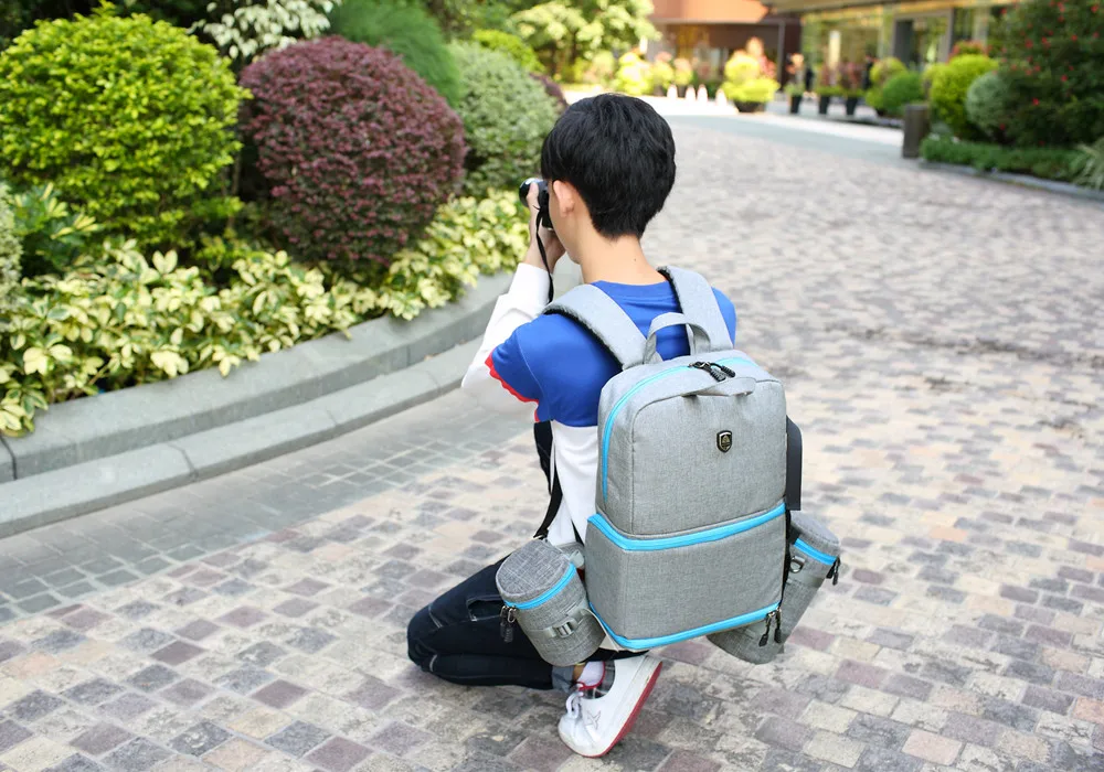 Shockproof Photography Padded DSLR Backpack Student Camera Video Bag for Nikon Canon Sony DSLR Camera Lens Accessories