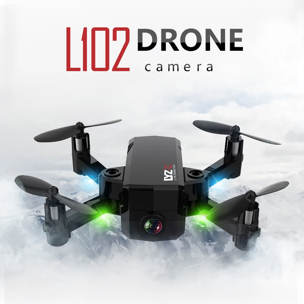 L102 480P 720P Мини Радиоуправляемый Дрон с камерой Wifi FPV складной Квадрокоптер