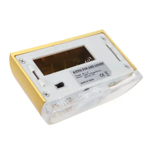 Авто ПИР Дверь Замочная скважина движения Сенсор детектор 4LED свет лампы Золотой |