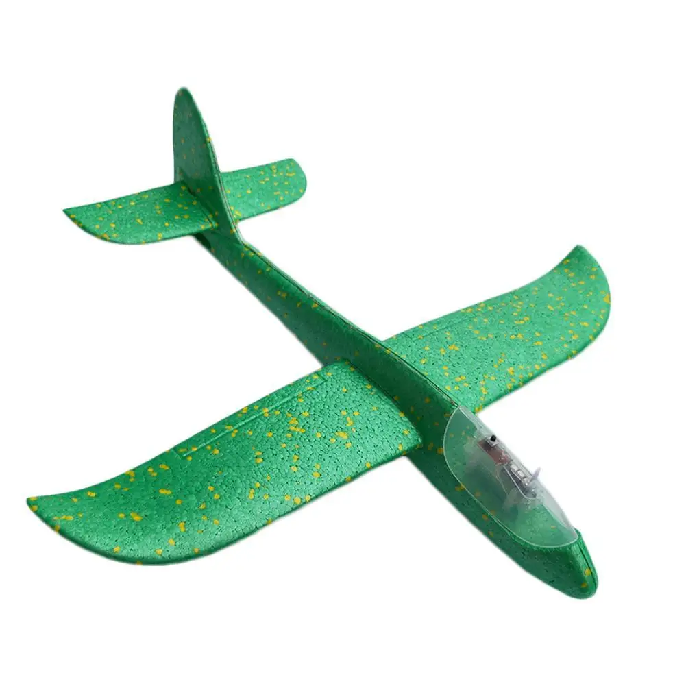 all light green Детские игрушки «сделай сам» ручной бросок Летающий планер самолеты пена модель аэроплана вечерние сумки наполнители Летающий планер самолет игрушки для детской игры - Цвет: all light green