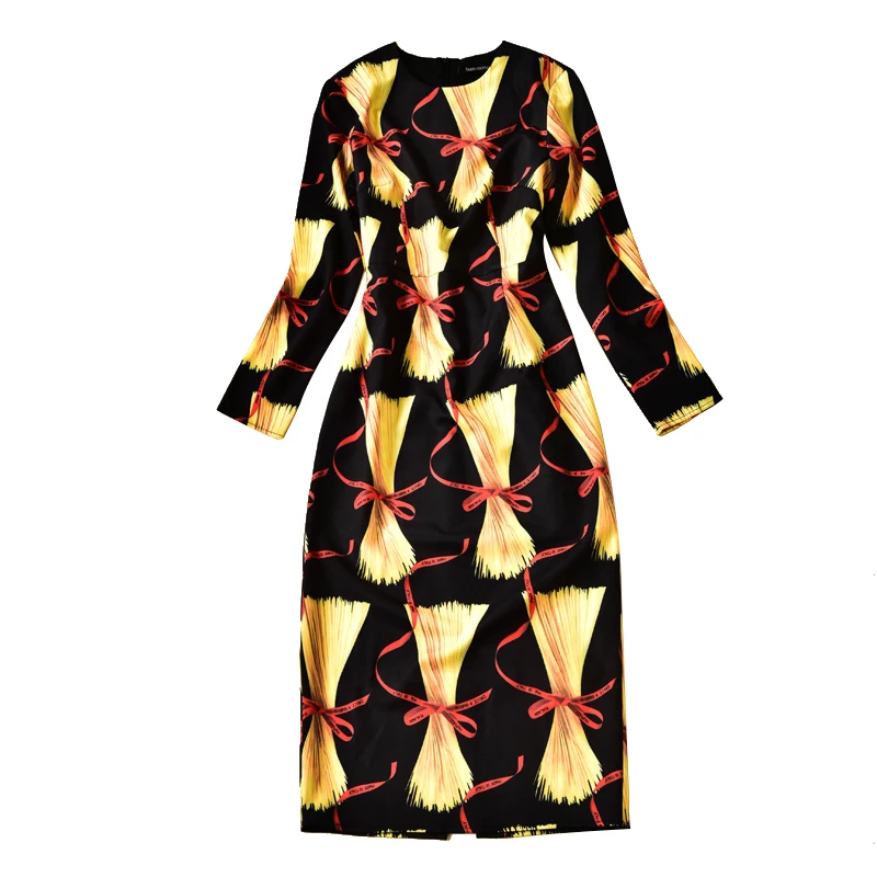 Женское модельное платье Брендовое дизайнерское с длинным рукавом пуговицами со