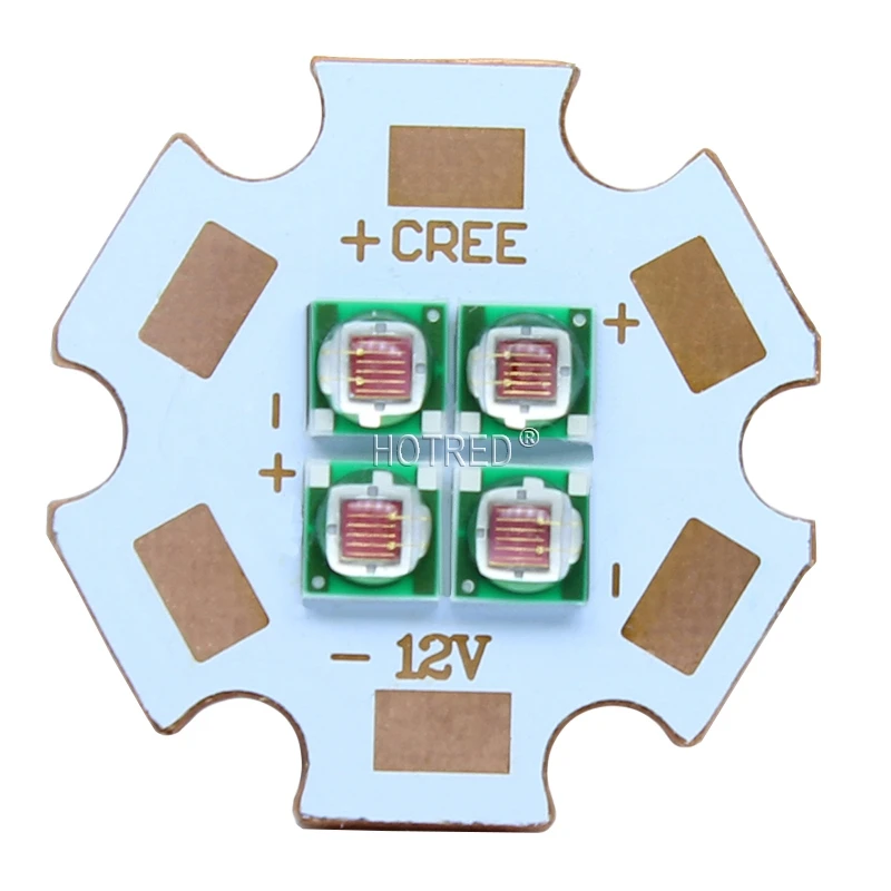 10 Вт насыщенный Красный 3535 нм эпиляция 2 в 4 6 замена эмиттерной лампы CREE XPE
