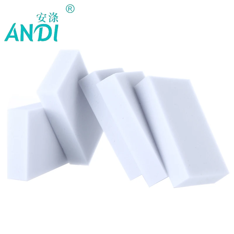 ANDI 100 шт./лот серая Волшебная меламиновая Губка 10*6*2 см Очищающая губка для мытья