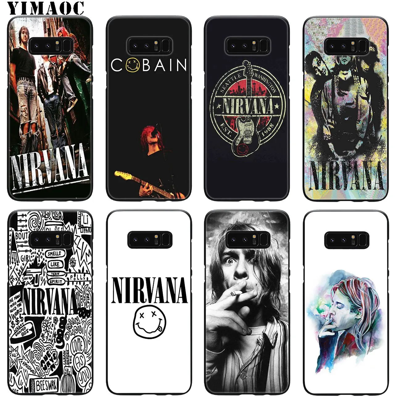 Мягкий силиконовый чехол YIMAOC Nirvana Kurt Cobain для Samsung Galaxy A6 A9 A8 A7 2018 A3 A5 2016 2017 Note 9 8 10 Plus