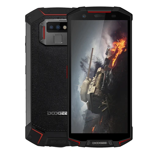 Red Doogee S70 DOOGEE S70 6 ГБ 64GM смартфон 5,9" IP68 IP69K водонепроницаемый Восьмиядерный процессор Helio P23 Android 8,1 игровой телефон беспроводной NFC 5500 мАч - Цвет: Red Doogee S70