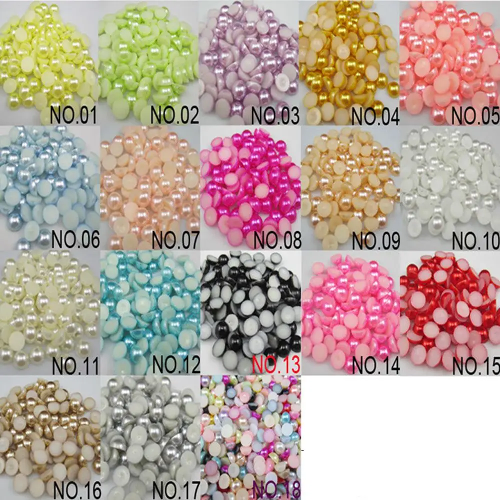 1000 шт. полукруглые бусины из АБС пластика 2 10 мм|beaded apple|beads discountbead |