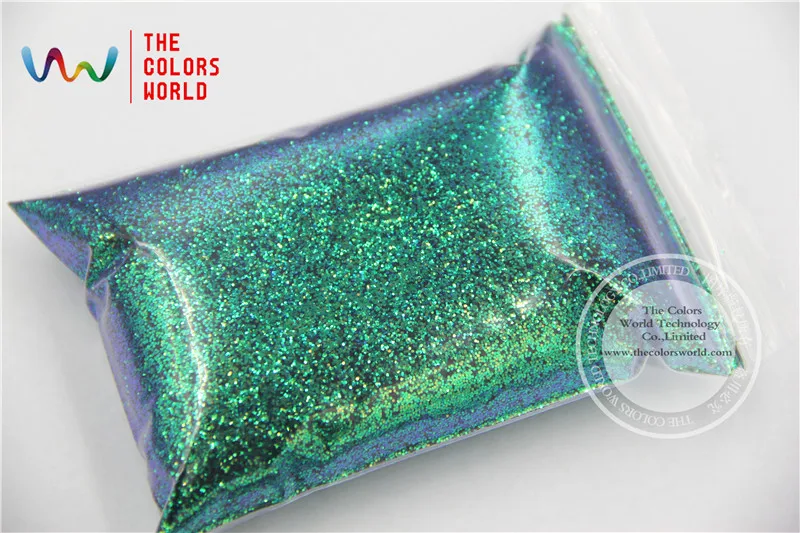 TCR402 Хамелеон блестящий зеленый с фиолетовым и золотым блеском 0 4 мм размер блеск