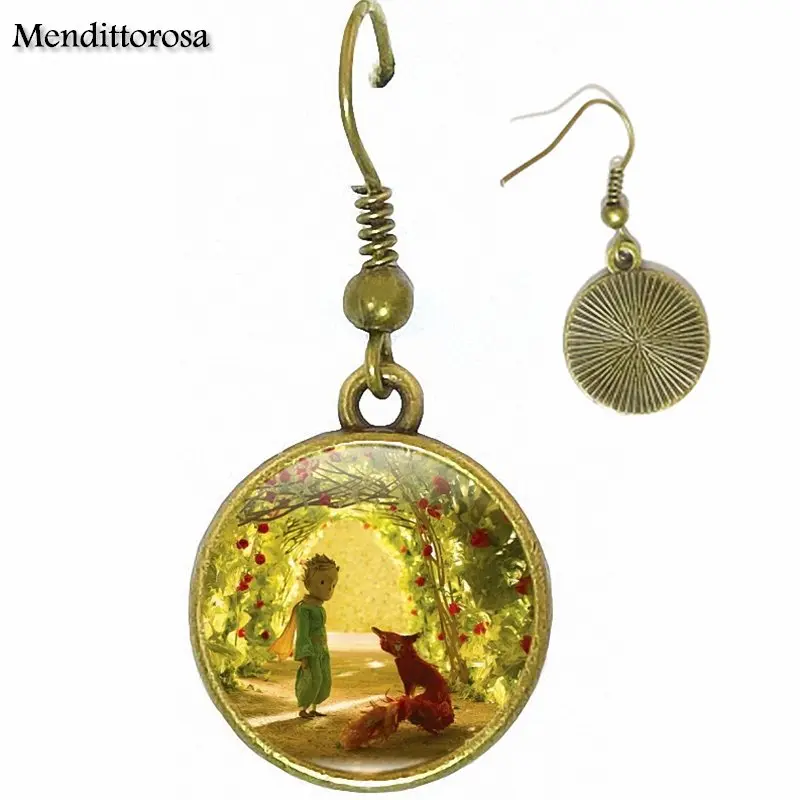 Для ребенка логотип Маленького принца стеклянная бронза/серебро/золото клипса