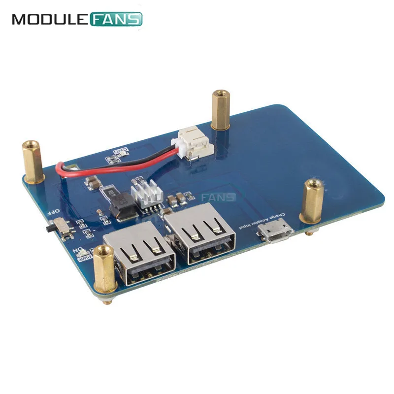 Плата модуля питания Raspberry Pi 3 с двумя USB портами для ЖК экрана плата расширения