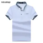 SHABIQI 2022 новая брендовая Новая мужская рубашка-поло с цветочным рисунком на воротнике рубашки Летние Стильные Рубашки с коротким рукавом Camisas POLO размера плюс S - 10XL, 1633