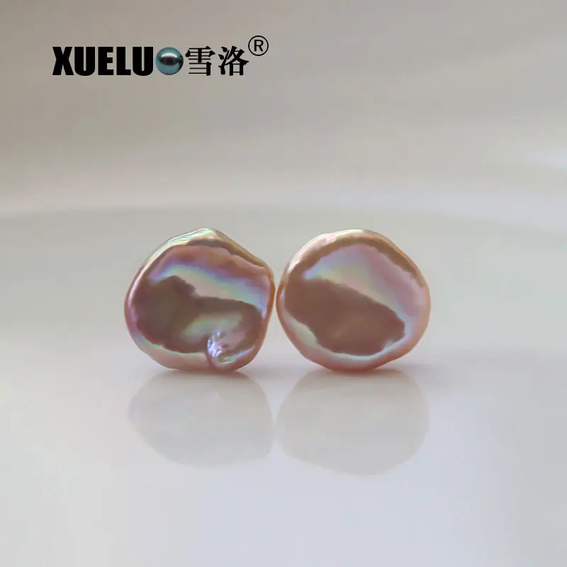 925 Sterling Fashion Baroque Flower Keshi Shape Natural Feshwater Pearl Stud Earrings Jewelry for lady | Украшения и аксессуары