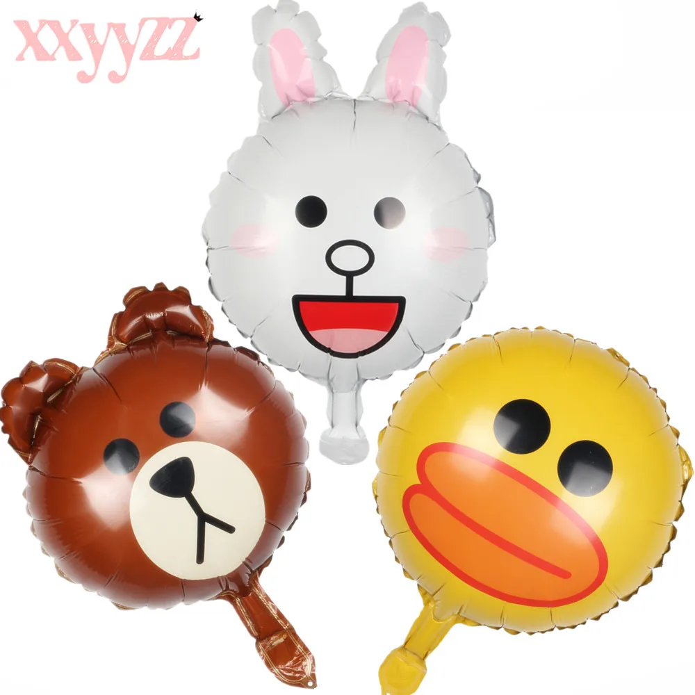XXYYZZ 16 дюймов мультфильм Медведь Кролик фольги Воздушные шары надувные гелиевые