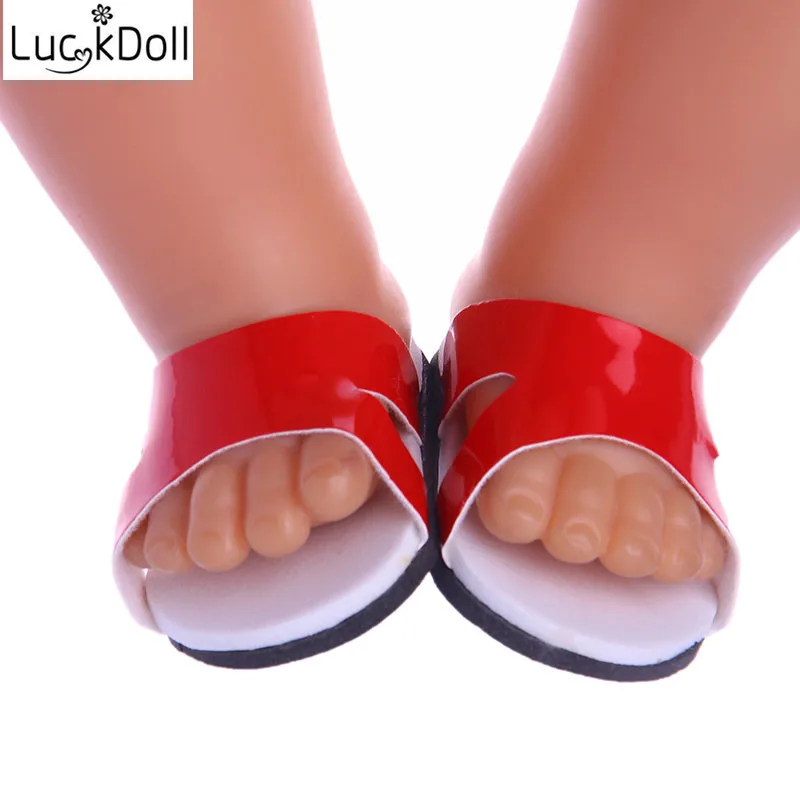 Красочная пляжная обувь Lucky DOLL 18 дюймов американская кукла 43 см аксессуары для