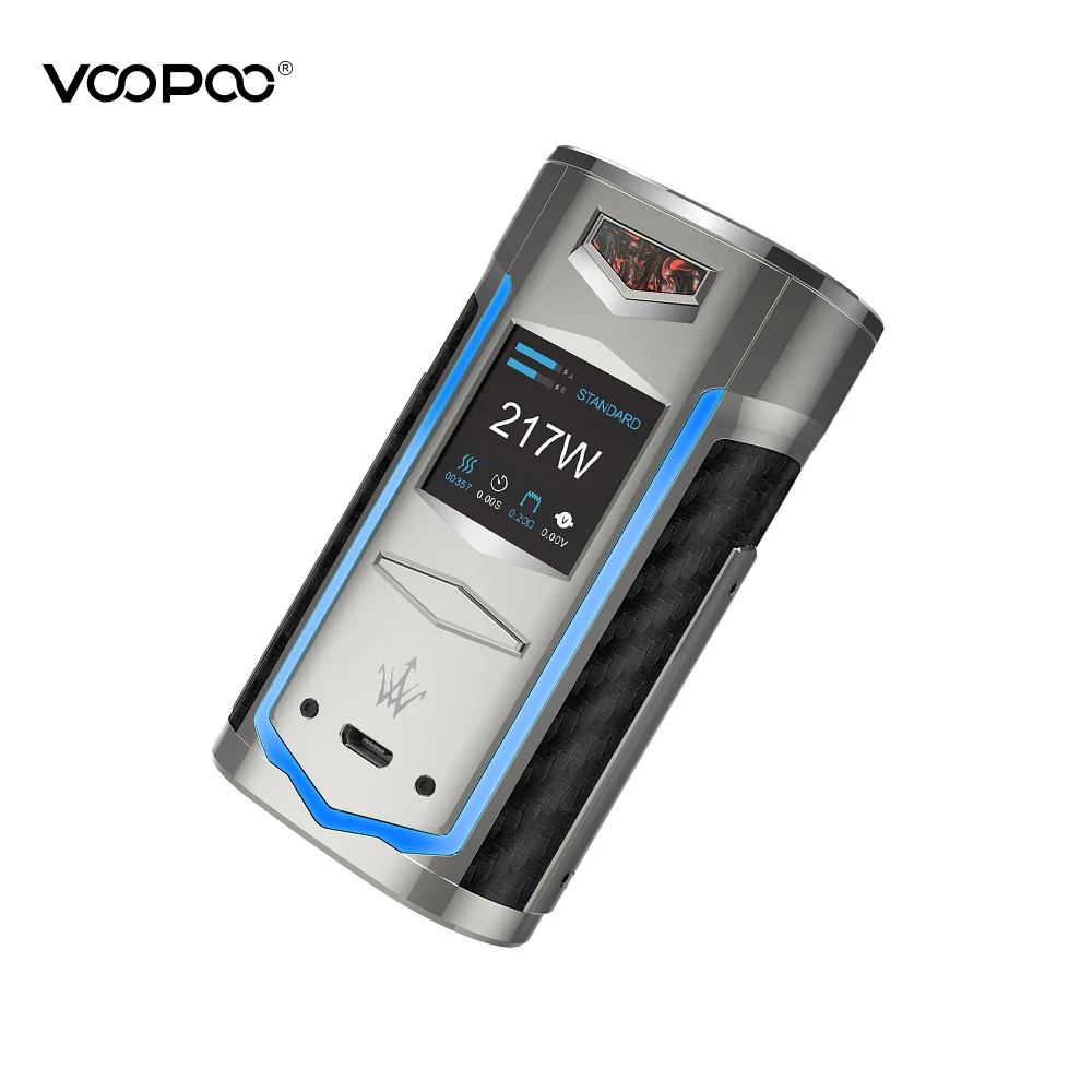 Оригинальная коробка VOOPOO X217 TC Mod 217W электронная сигарета Vape GENE.FAN чип TFT IPS HD экран