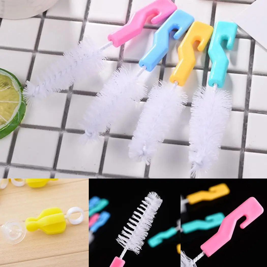 Детские молочные бутылки соски насадка носик трубка губка нейлон Чистка