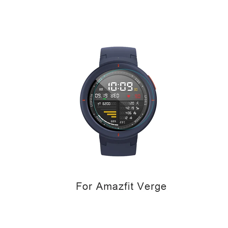 for Amazfit Verge Защитные пленки для смарт-часов для Amazfit bip midong huami Pace 1 Stratos 2 Verge 3 Cor 2 фильм против царапин аксессуары SIKAI - Цвет: for Amazfit Verge