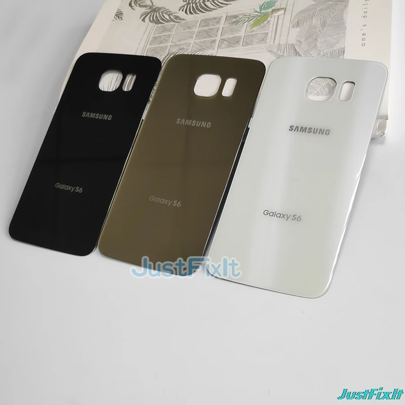 Для SAMSUNG Galaxy S6 G920 G920F задняя крышка батарейного отсека задняя стеклянная крышка Корпус чехол Замена батарейного отсека
