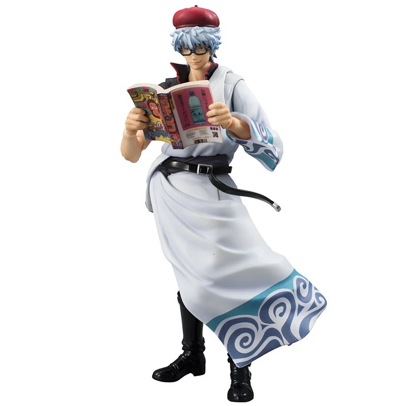 18 см фигурка гинтама Sakata Gintoki Shimura Shinpachi Kagura Ваха переменная герои ПВХ модель