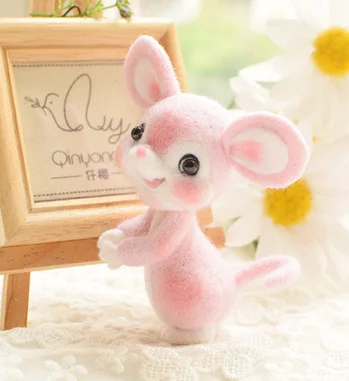 Набор для рукоделия из розовой серии с маленькими животными мультфильмов набор