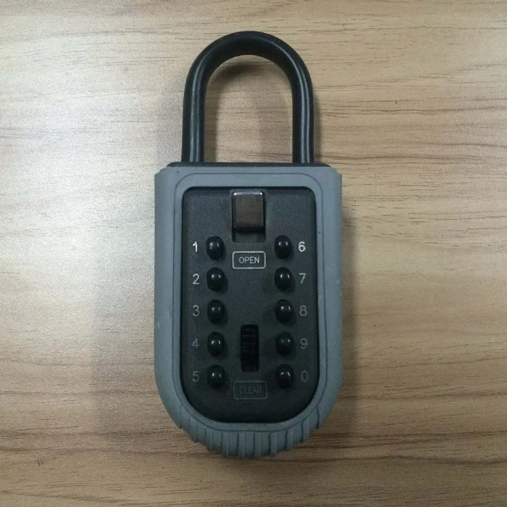 Металлическая настенная коробка для хранения ключей сейф с замком и крепежными