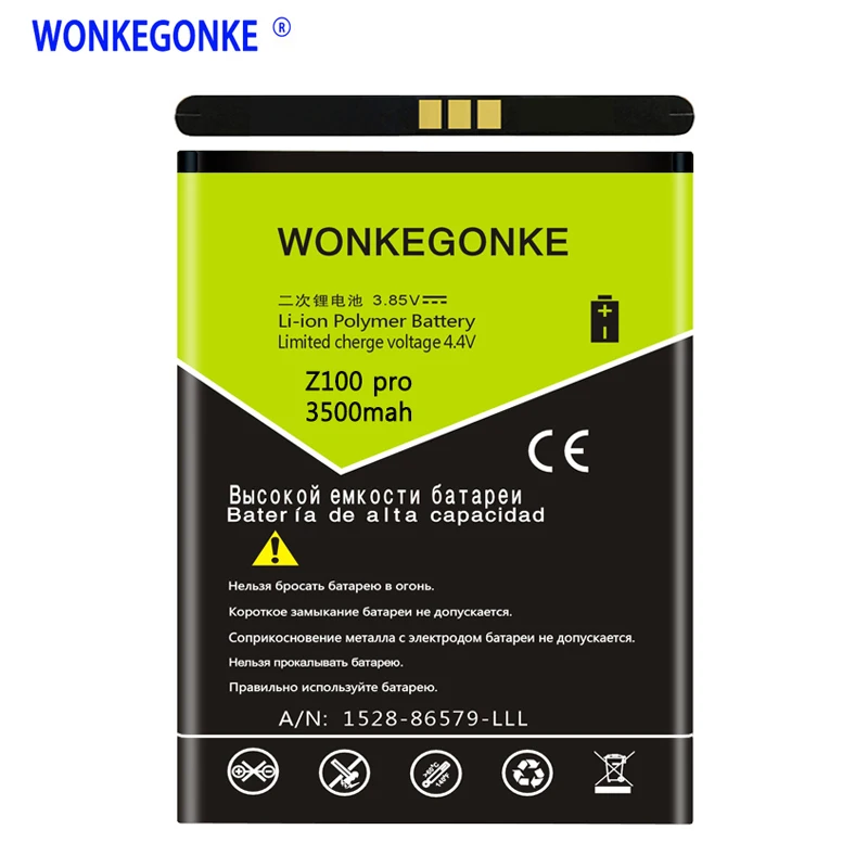 WONKEGONKE аккумулятор для Cubot Z100 Pro Extreme мобильный телефон|Аккумуляторы мобильных