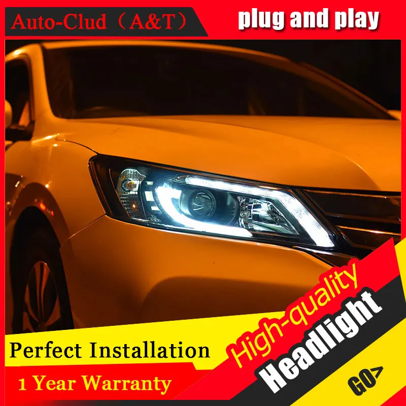 Автомобильный Clud автомобильный Стайлинг для Honda Accord фары 2014 2016 Передняя