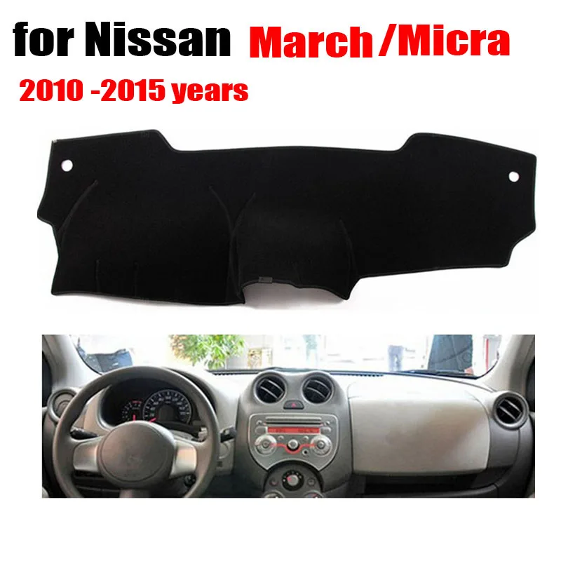 RKAC коврик для приборной панели автомобиля Nissan March Micra 2010 до 2015 лет левые ручные
