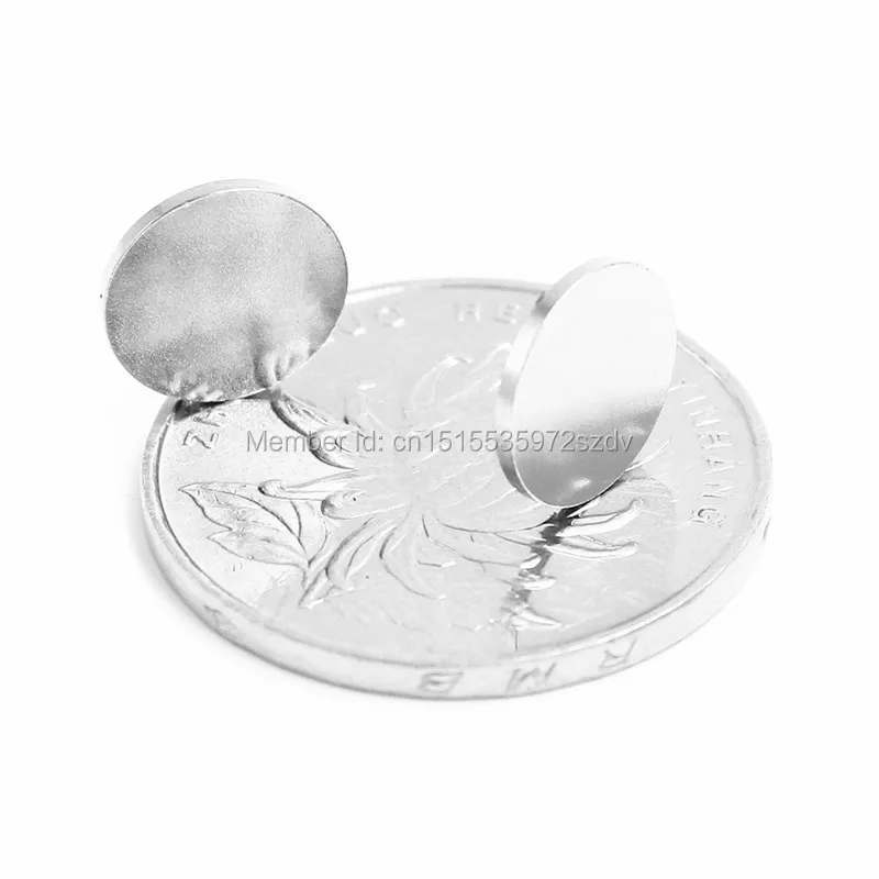 

100pcs Strong Round Dia 10mm x 1mm N35 Rare Earth Neodymium Magnet Art Craft Fridge 10x1mm