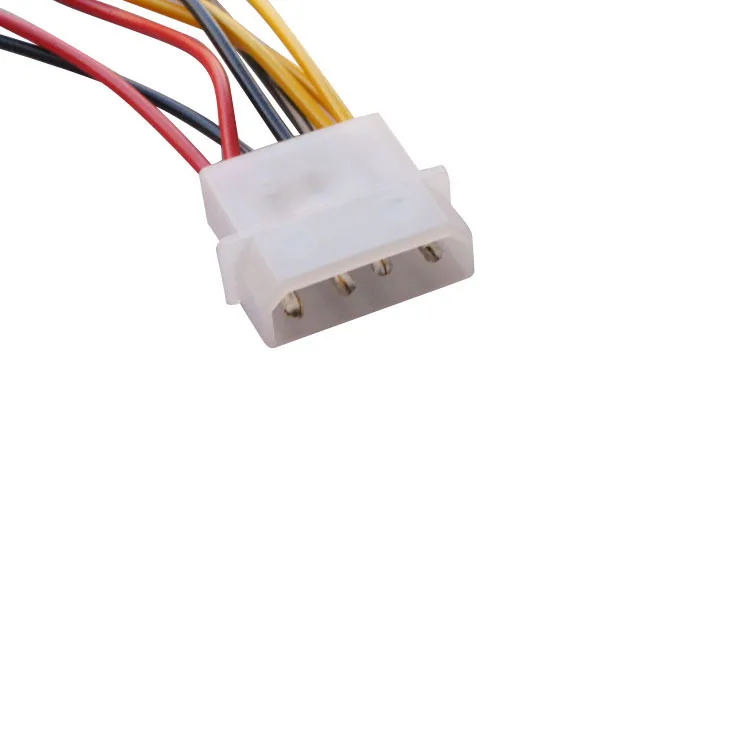 Регулировки скорости 4x3Pin Вентиляторы Типа D для 4Pin Molex Мощность y разветвитель