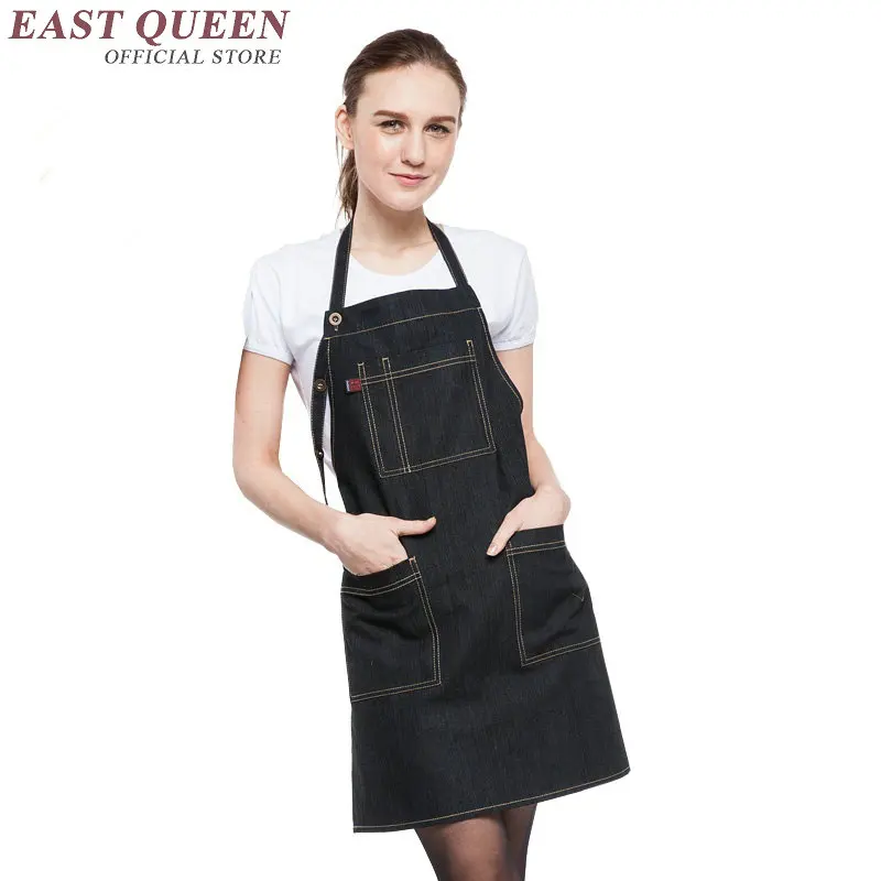 Джинсовый фартук для женщин и мужчин работы из искусственной джинсовой ткани