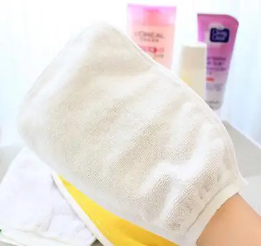 Двусторонний массажный Loofah Scrubber Душ мыть кожу тела массажные перчатки для душа
