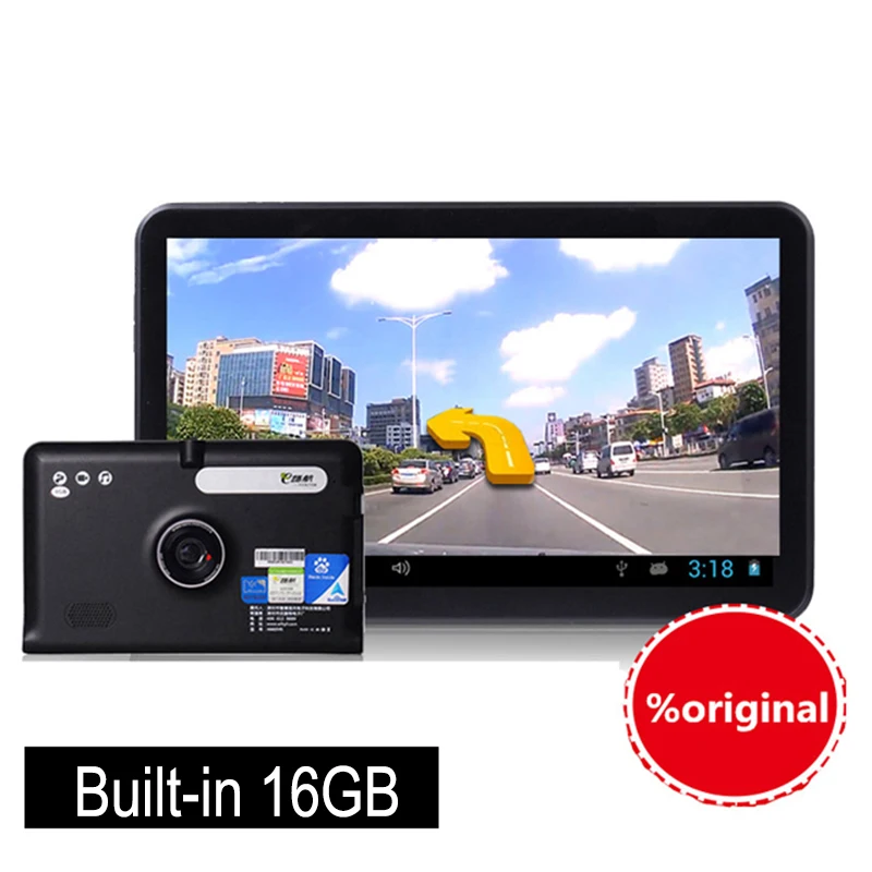 Новый full HD 1080P 7 дюймов сенсорный экран Android 4.4.2 Автомобильный видеорегистратор gps