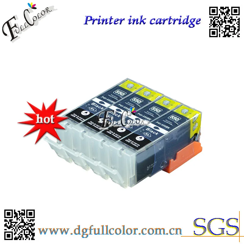 Free Shipping Compatible Ink Cartridge PGI550 CLI551 For MG5450 IP7250 Inkjet Printer 25 piece a lots